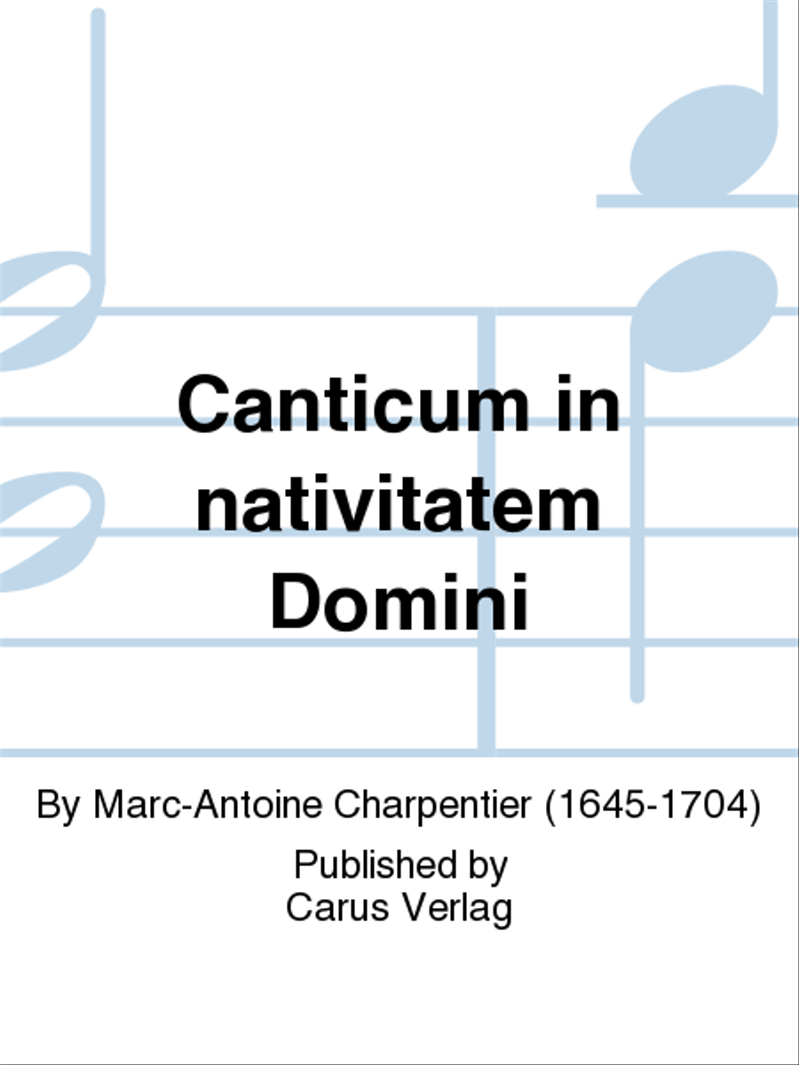 Canticum in nativitatem Domini Choir scores gallery preview page 1