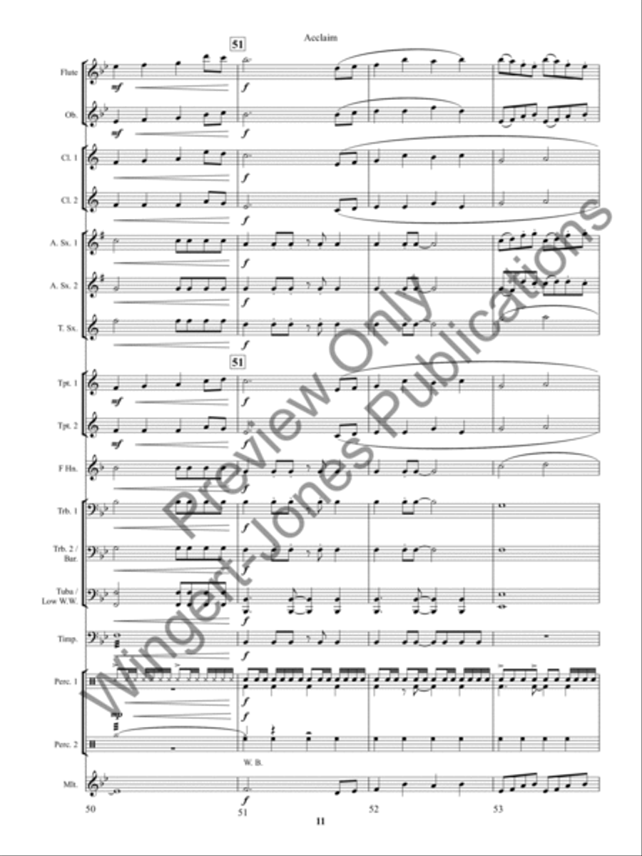 Acclaim Acclaim Concert Band scores gallery preview page 15
