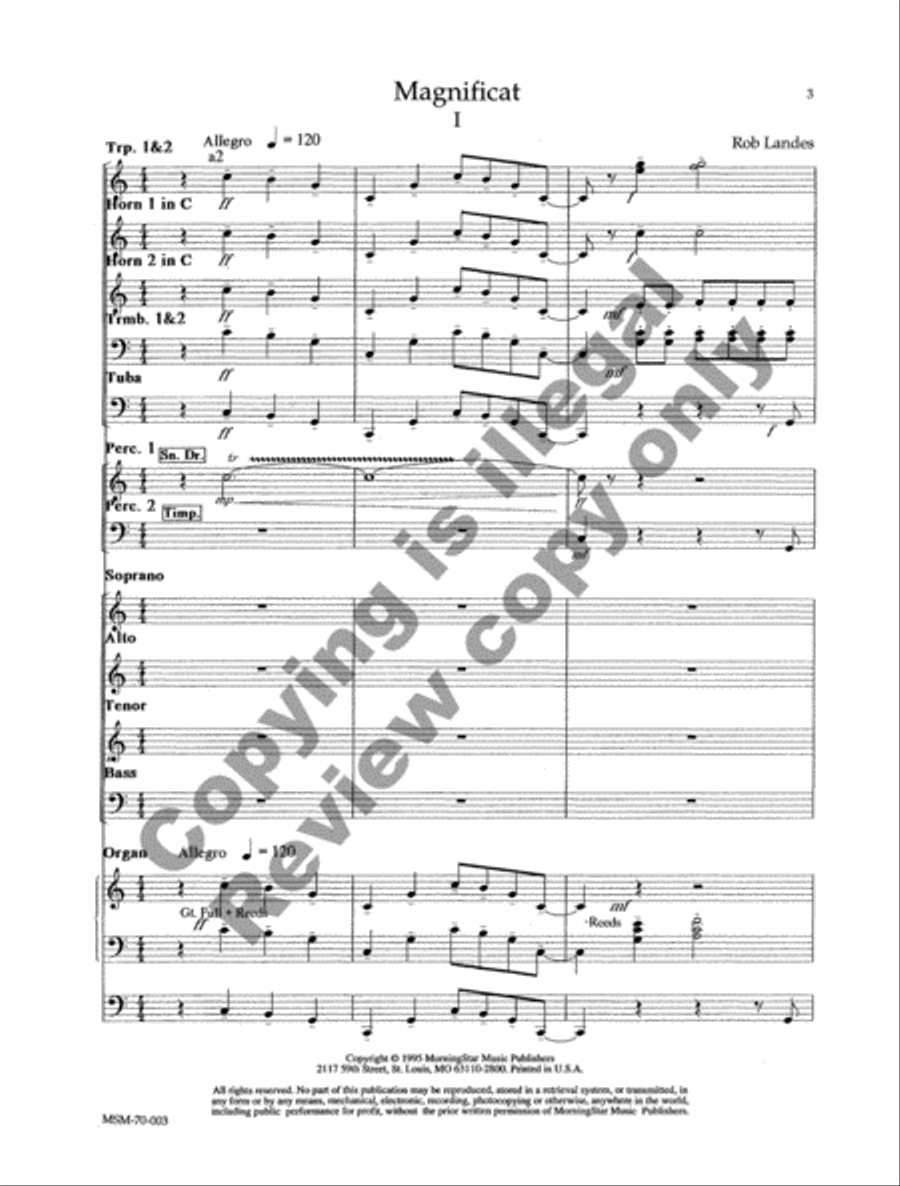 Magnificat (Full Score) Magnificat (Full Score) Choir scores gallery preview page 3