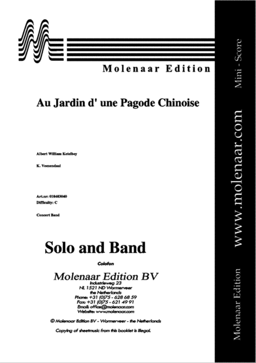 Au Jardin d' une Pagode Chinoise TTBB scores gallery preview page 2