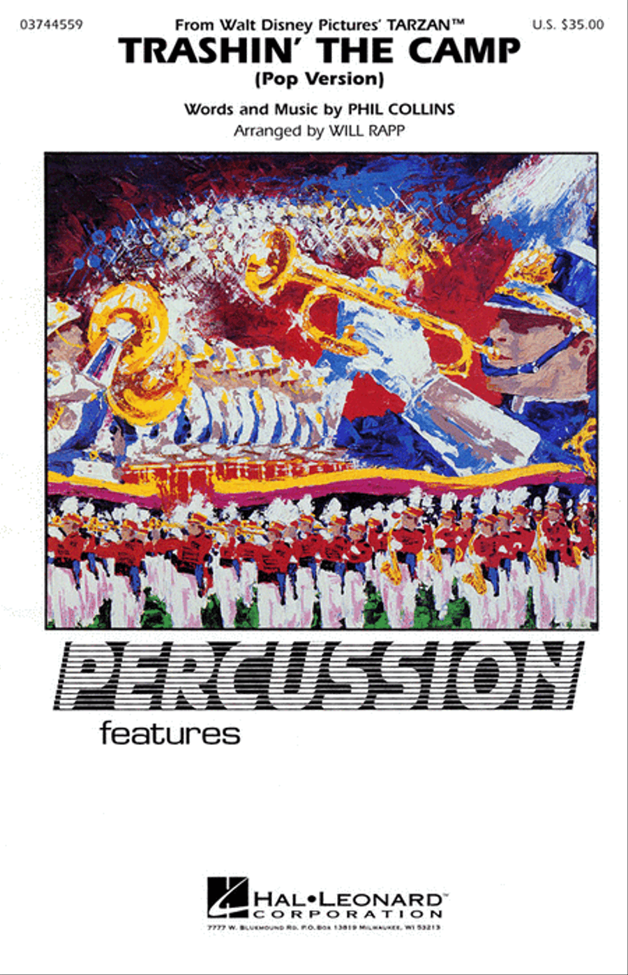 Trashin' the Camp (Percussion Feature) Marching Band scores gallery preview page 1