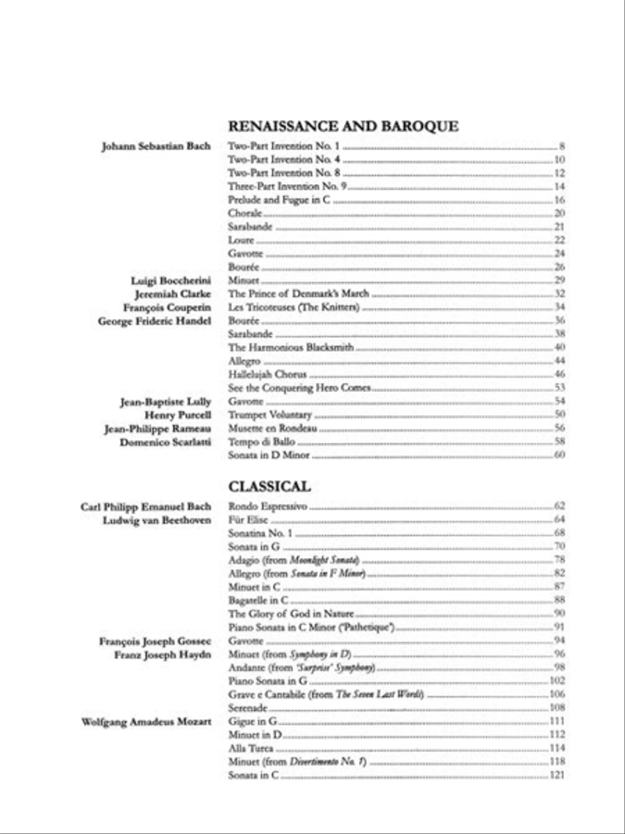 The Piano Treasury of Classical Music Piano Solo scores gallery preview page 4