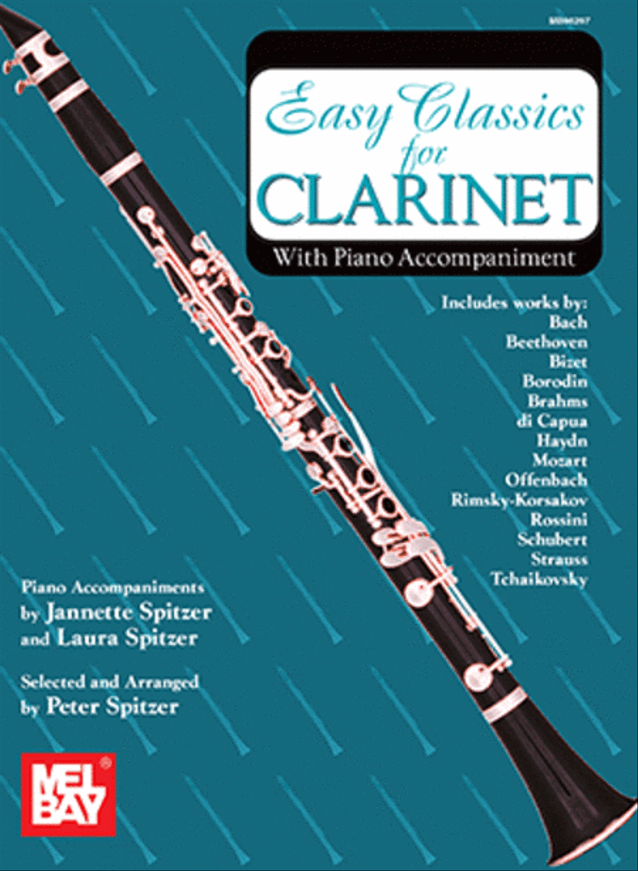 Easy Classics for Clarinet - With Piano Accompaniment Clarinet scores gallery preview page 1