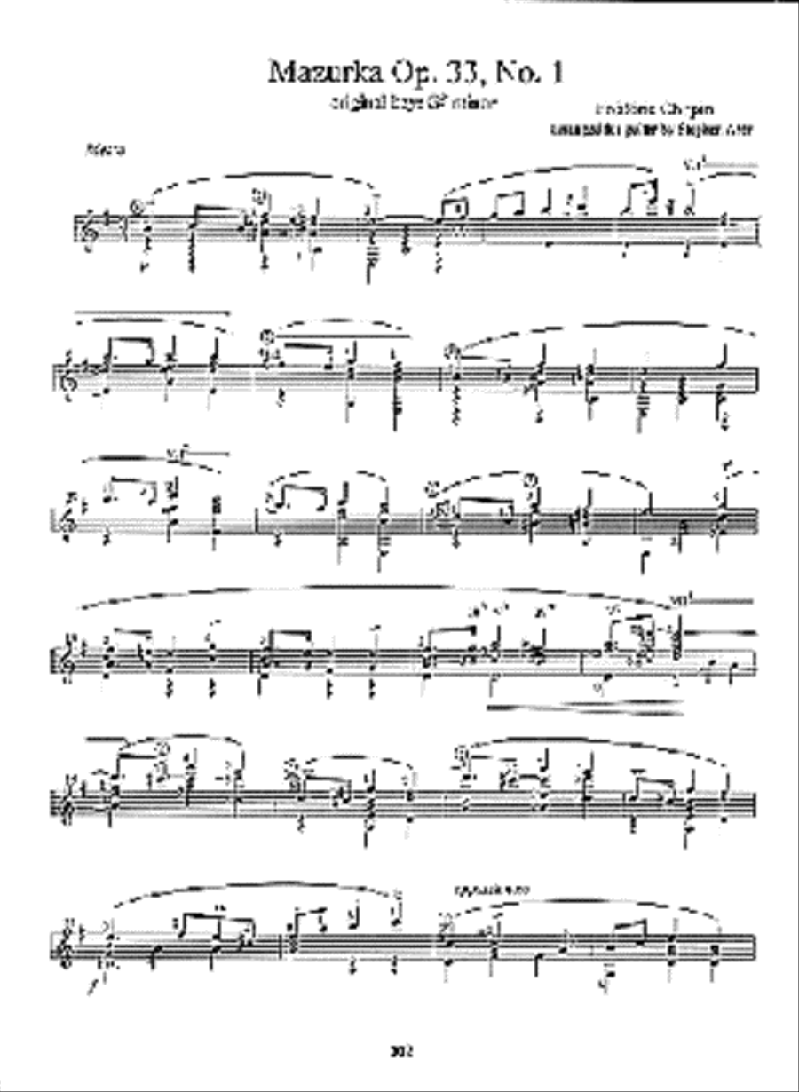The Complete Chopin Mazurkas Lute scores gallery preview page 2