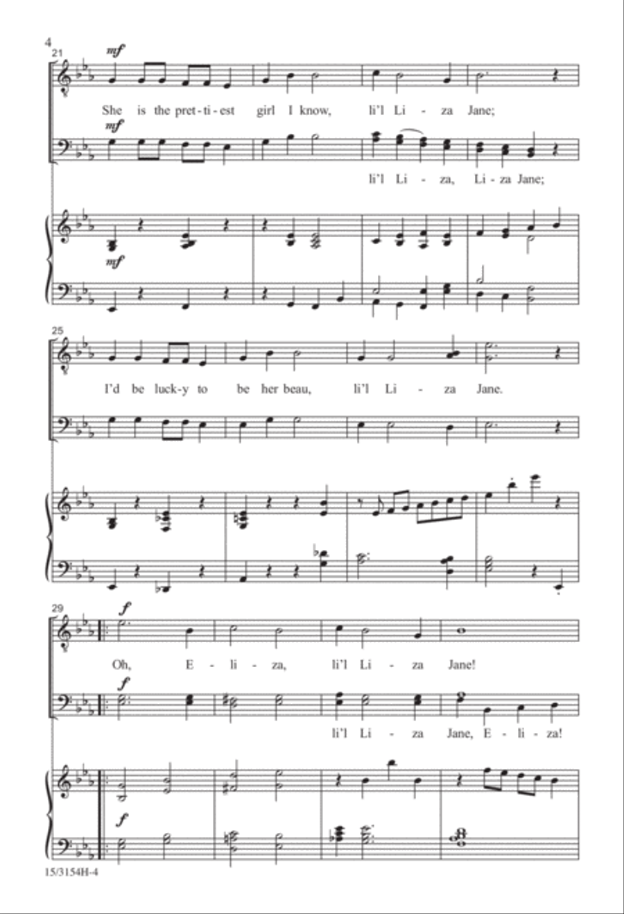 Li'l Liza Jane TTB scores gallery preview page 4
