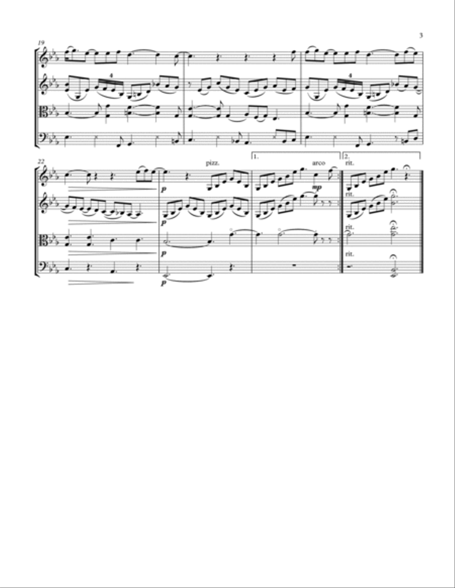 Snowman Snowman String Quartet scores gallery preview page 3