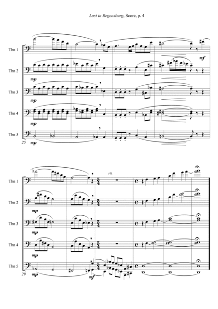Lost in Regensburg (A4 size) Divisi scores gallery preview page 5