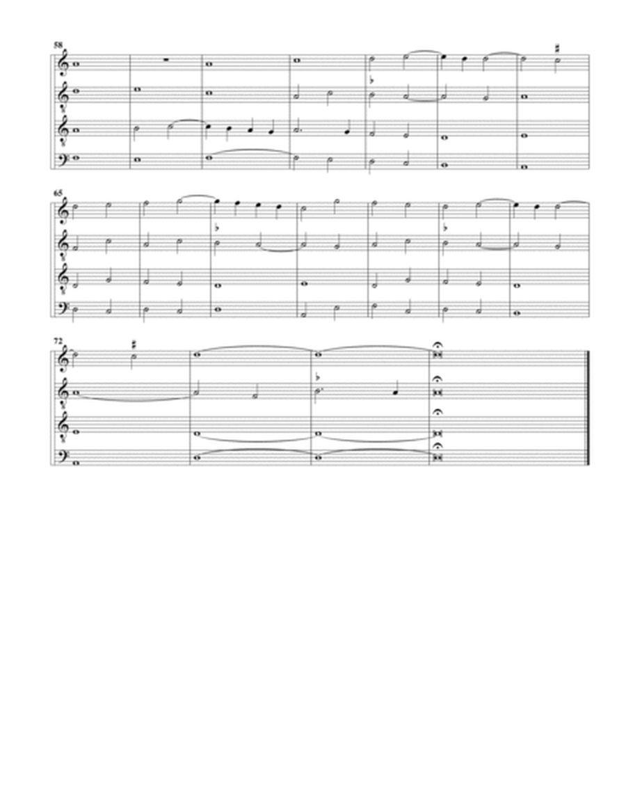 Belle, pour amour de vous (arrangement for 4 recorders)