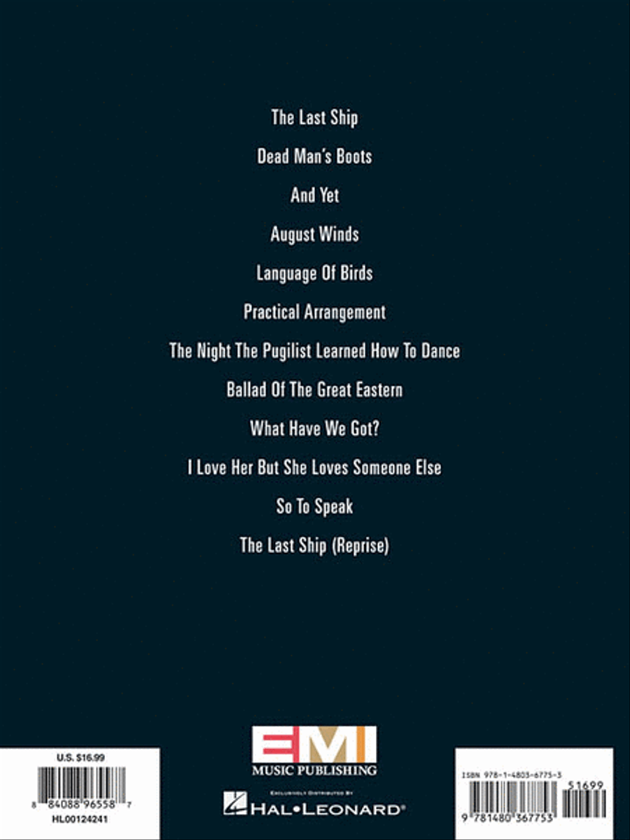 Sting - The Last Ship Piano, Vocal, Guitar scores gallery preview page 2