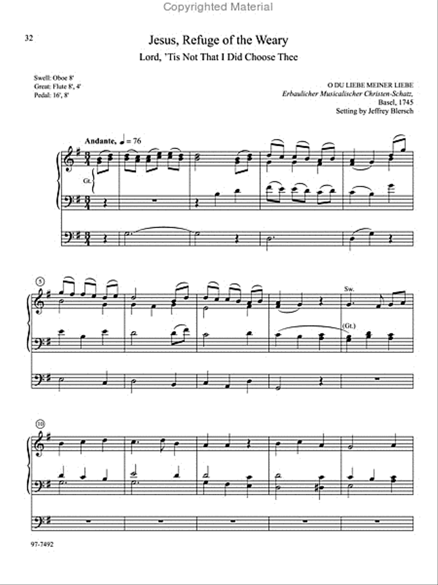 Musica Sacra: Easy Hymn Preludes for Organ, Vol. 8 Organ scores gallery preview page 12