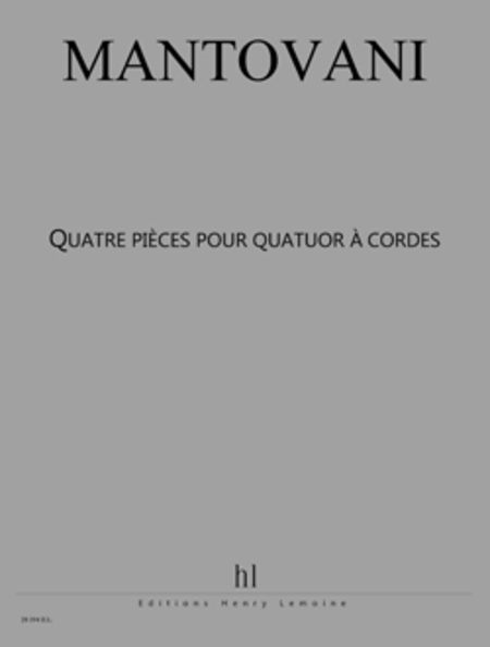Pieces pour quatuor a cordes (4) Bleu - Les Fees - L
