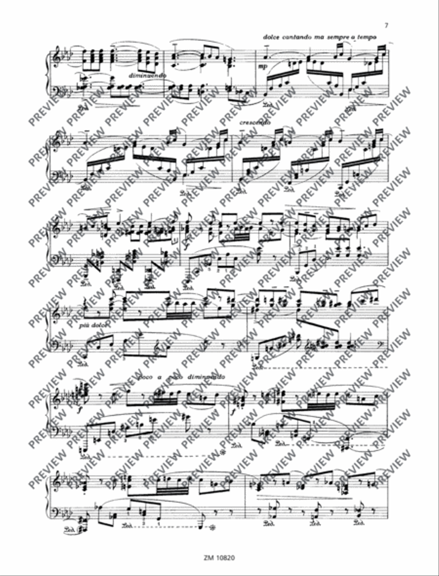 Sonata minacciosa Piano Solo scores gallery preview page 8