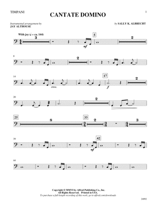 Cantate Domino: Timpani