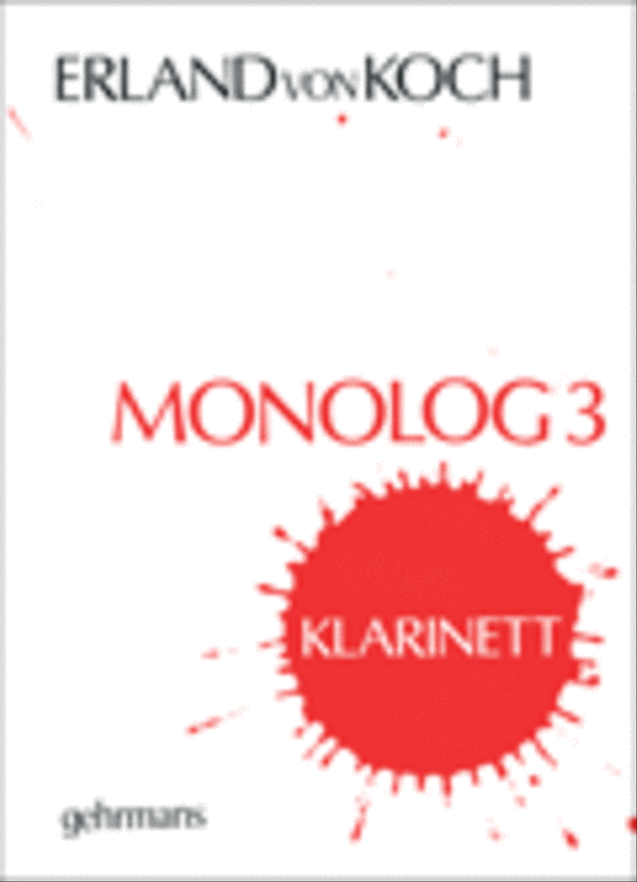 Monolog 3 Clarinet Solo scores gallery preview page 1