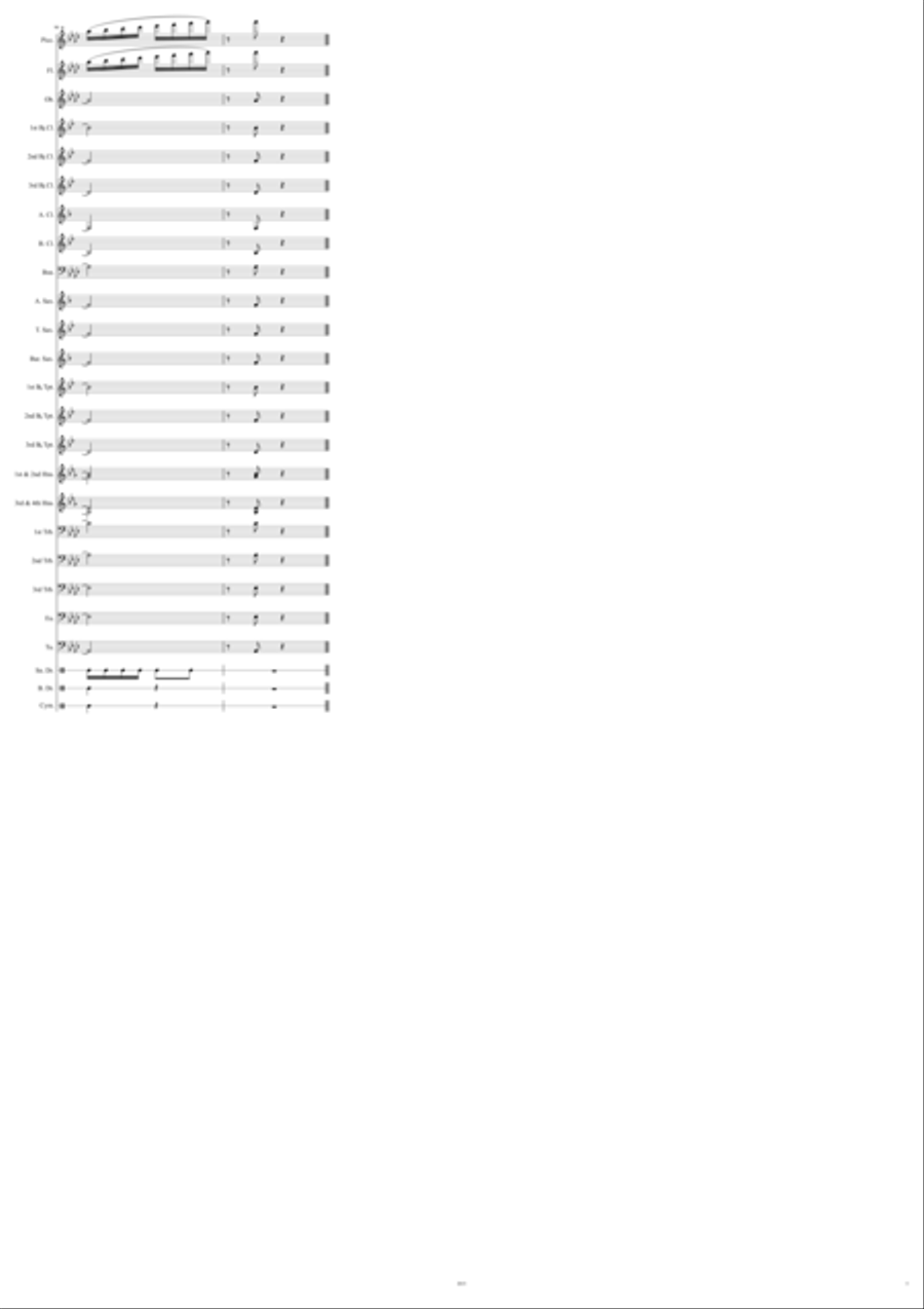 North Carolina State Troopers March Marching Band scores gallery preview page 5