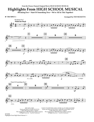 Highlights From "High School Musical" - Bb Trumpet 1