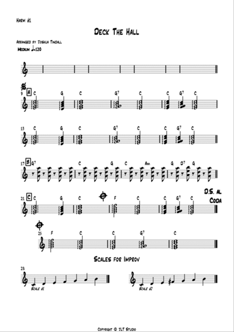 Deck The Halls Jazz Ensemble scores gallery preview page 5
