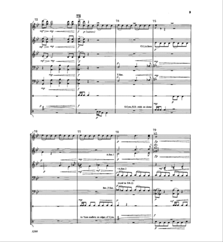 Diabolique Concert Band scores gallery preview page 9