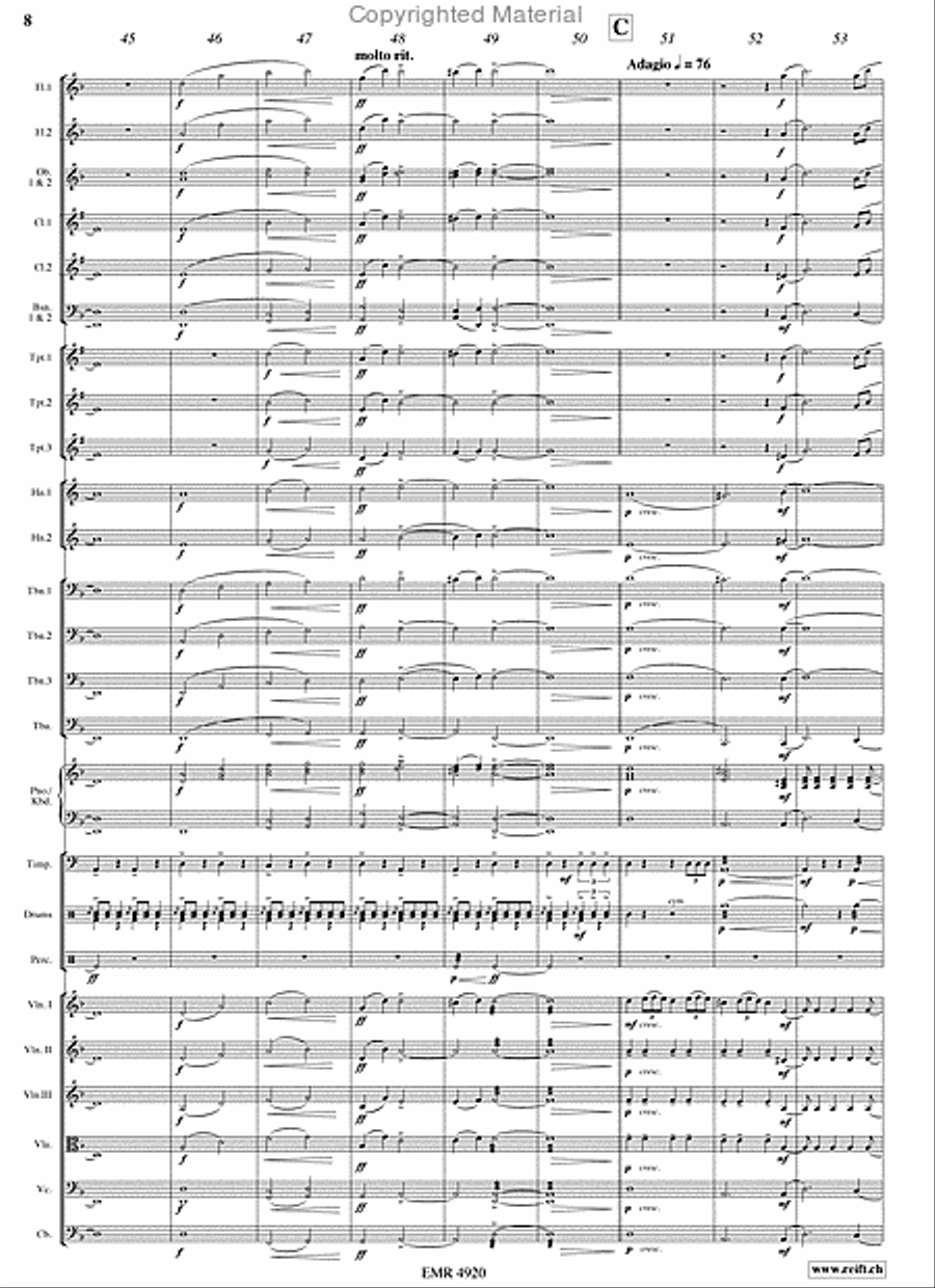 King Arthur Orchestra scores gallery preview page 8