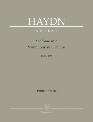 Book cover for Symphony in C minor Hob. I:95