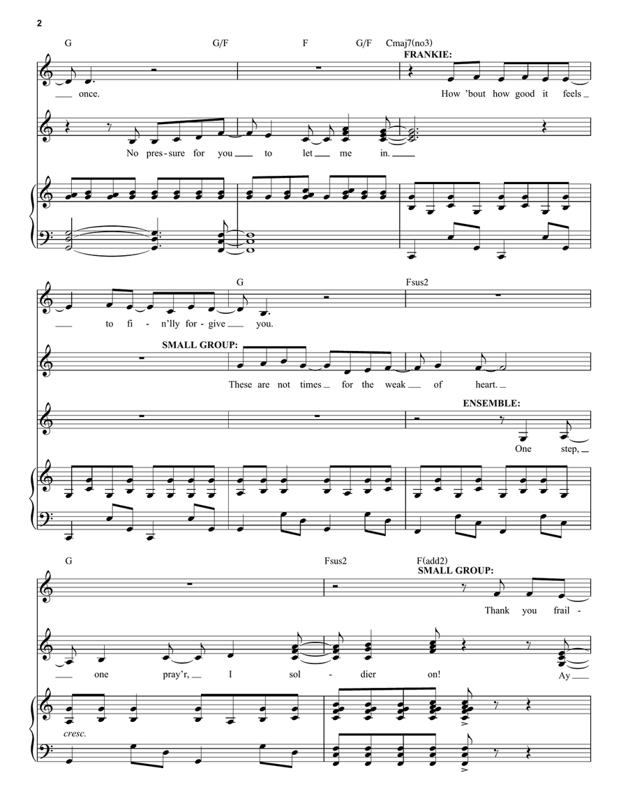 Thank U (from Jagged Little Pill The Musical) Voice scores gallery preview page 2