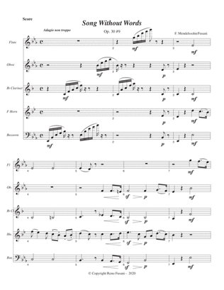Two Songs Without Words (for Woodwind Quintet)