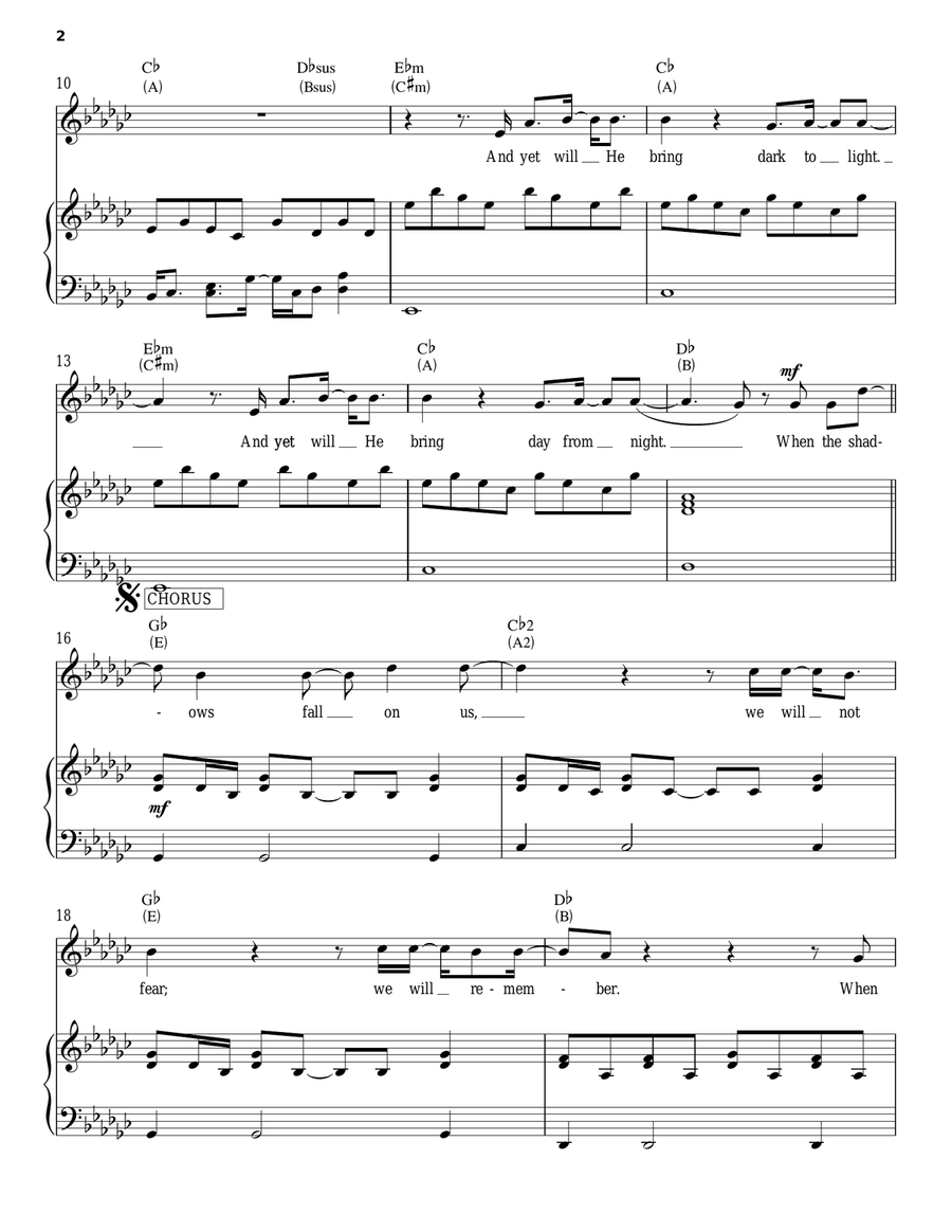 Shadows Piano, Vocal, Guitar scores gallery preview page 2