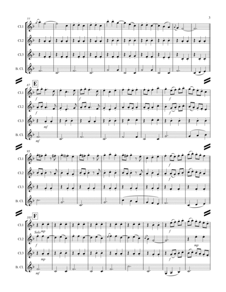 Cielito lindo (for Clarinet Quartet) image number null