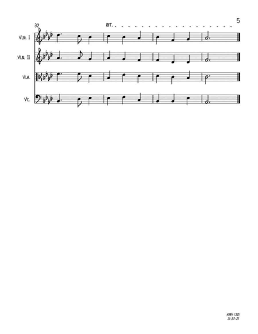 Away In A Manger (String Quartet) String Quartet scores gallery preview page 5