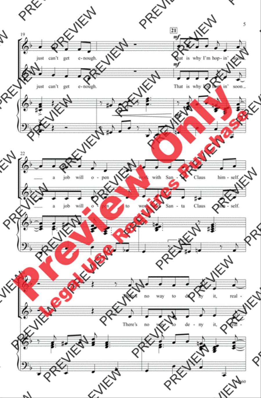Shoulda Been a North Pole Elf 2-Part scores gallery preview page 4