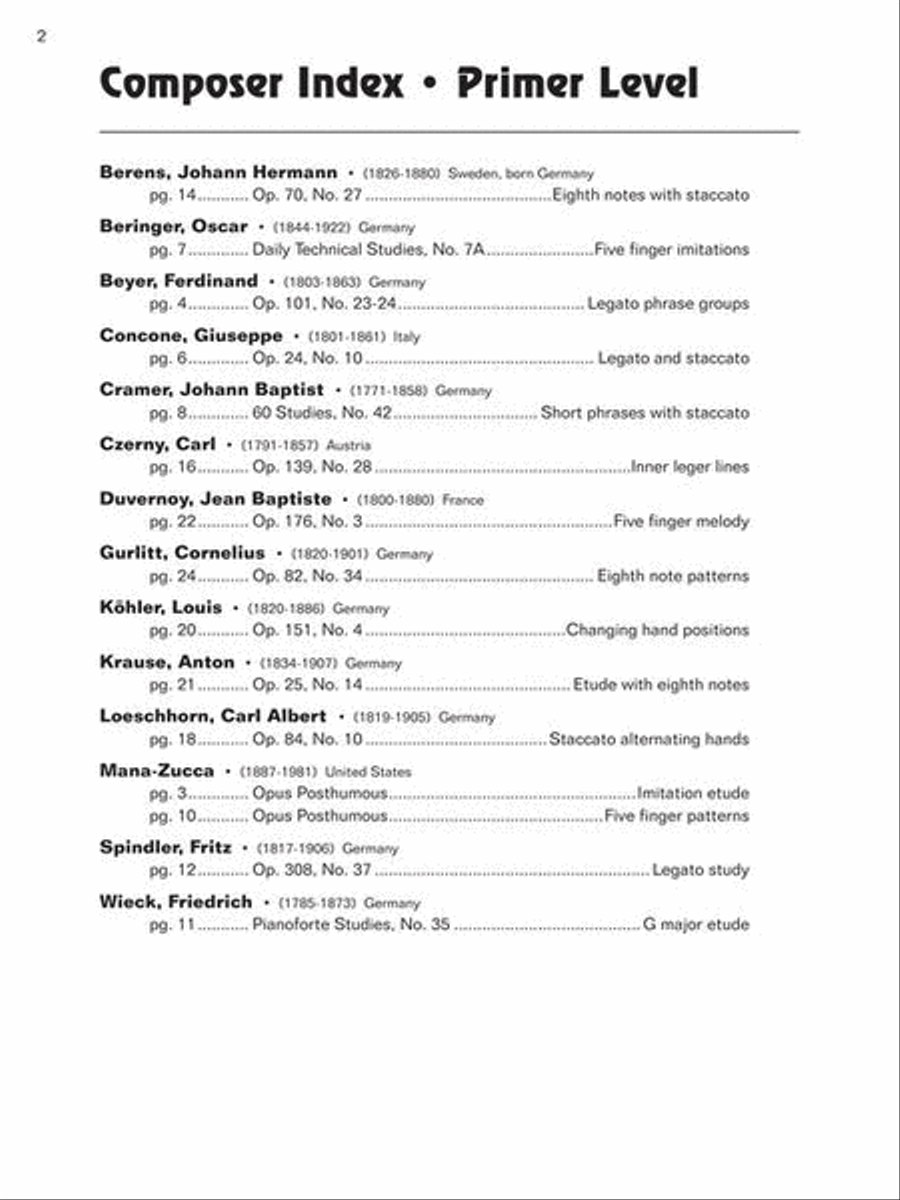 Fingerpower – Etudes Primer Piano Method scores gallery preview page 4