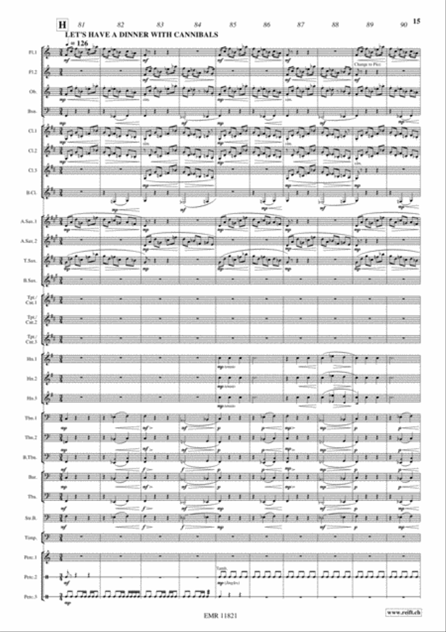 King Solomon's Mines Concert Band scores gallery preview page 16