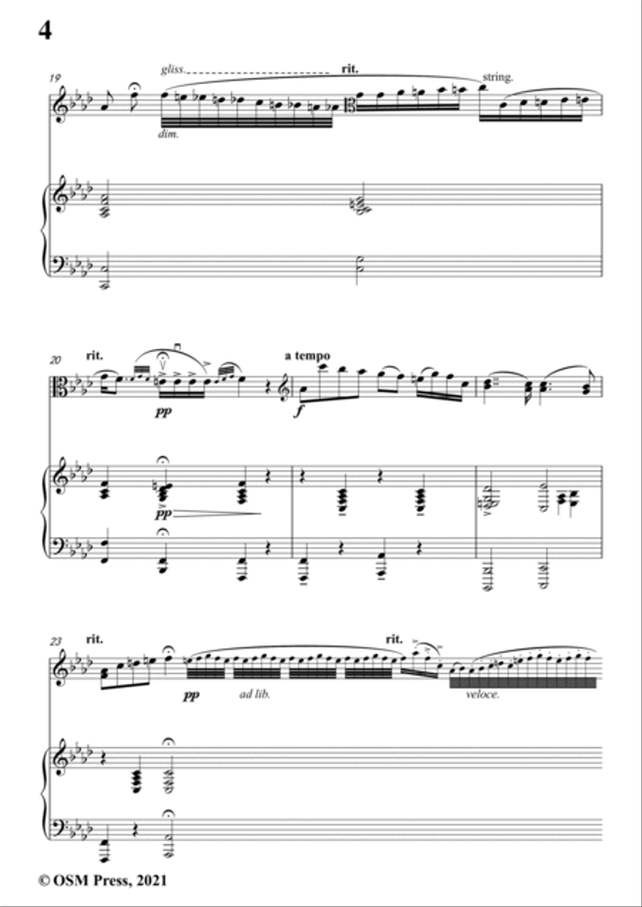 Sarasate-Zigeunerweisen(Gypsy Airs),Op.20,for Viola and Piano Piano scores gallery preview page 6