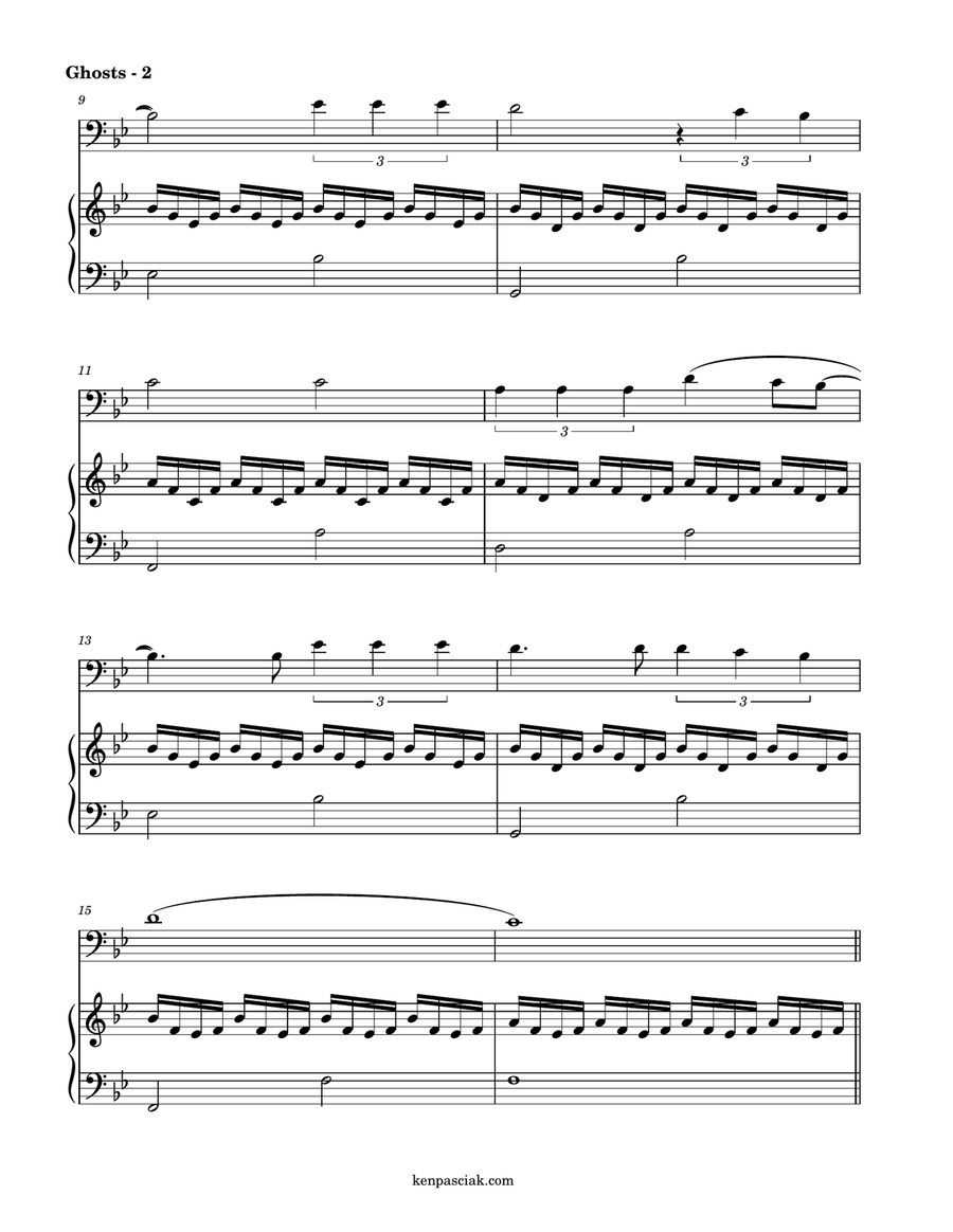 Ghosts (How Can I Move On) Piano scores gallery preview page 4