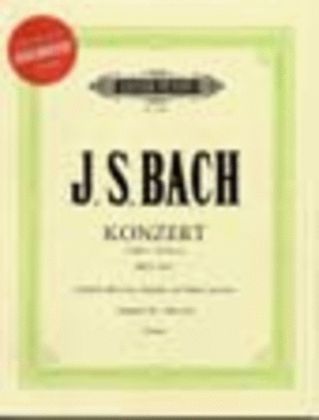 Concerto No 1 Bwv 1052 D Min 2P 4H Book/CD Urtext