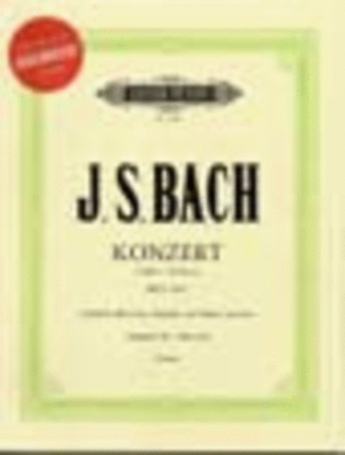 Book cover for Concerto No 1 Bwv 1052 D Min 2P 4H Book/CD Urtext