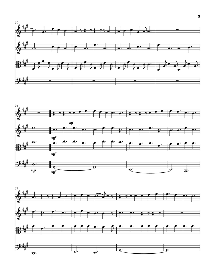 Shepherd Boy String Quartet scores gallery preview page 4