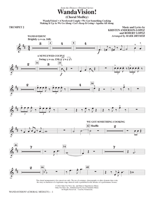 Book cover for WandaVision! (Choral Medley) (arr. Mark Brymer) - Trumpet 2