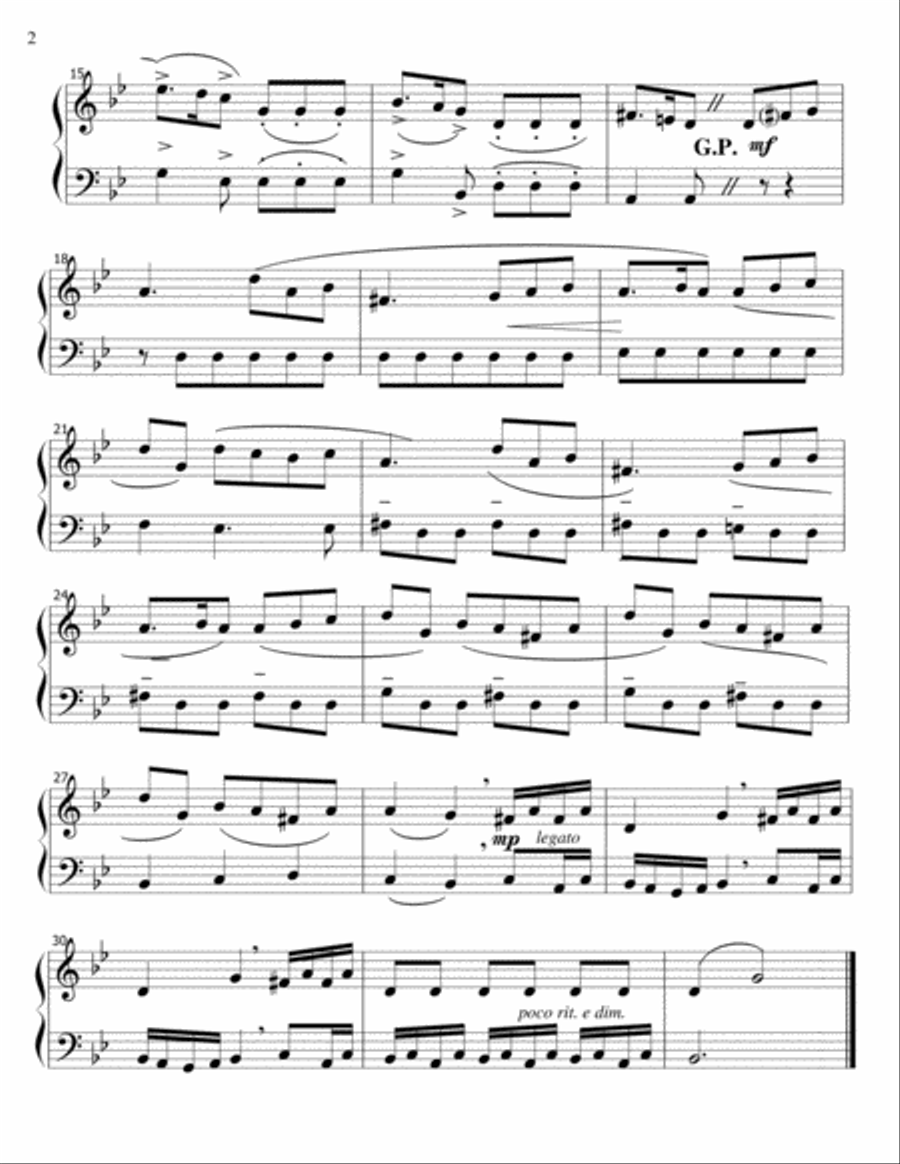 Song of the Heather -Mendelssohn- Oboe/Bassoon duet Woodwind Duet scores gallery preview page 2