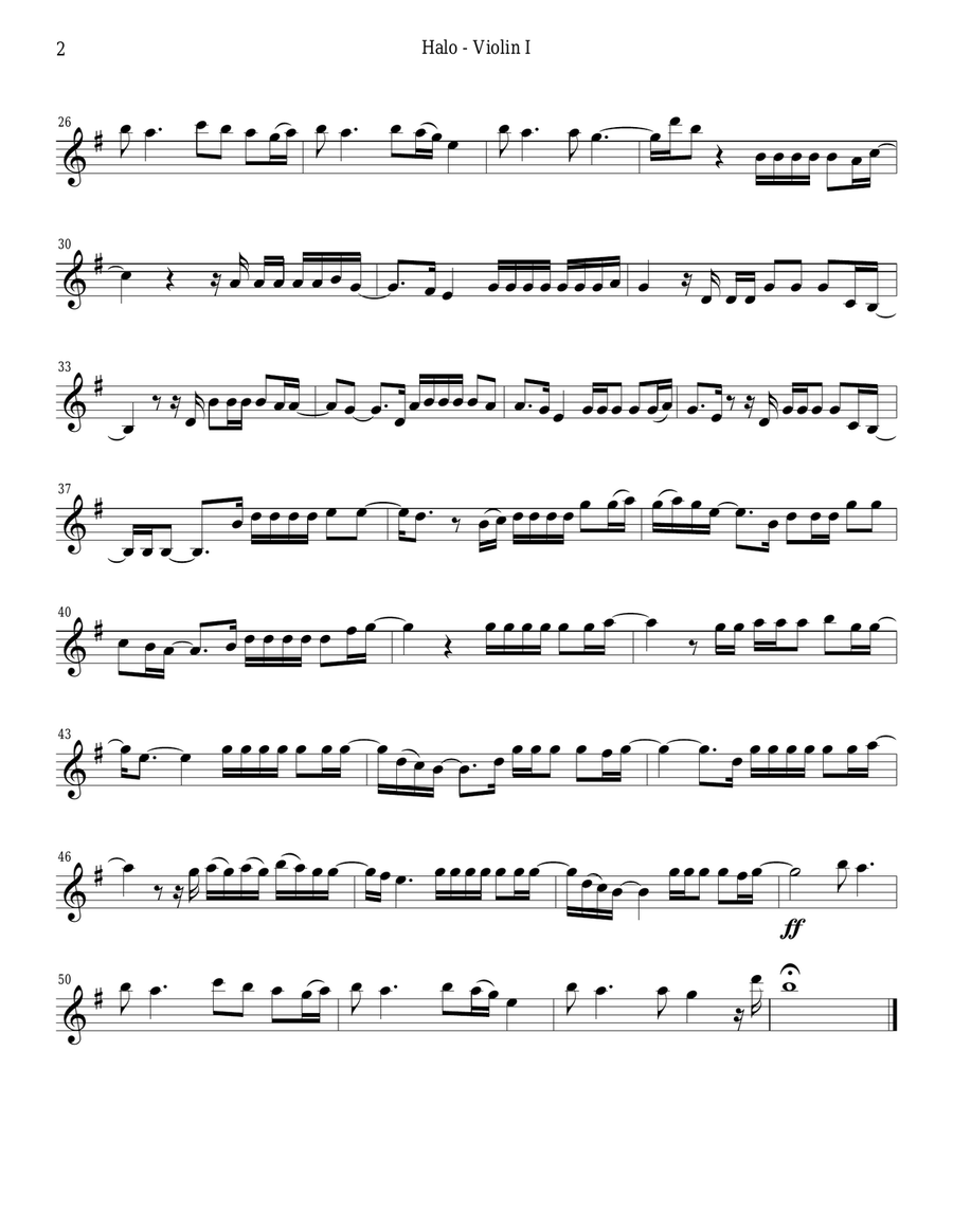 Halo String Quartet scores gallery preview page 2
