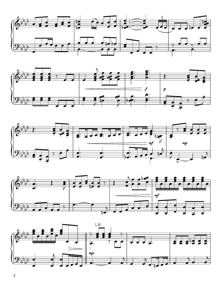 Somebody To Love (in the style of Ludwig van Beethoven) Piano Solo scores gallery preview page 2