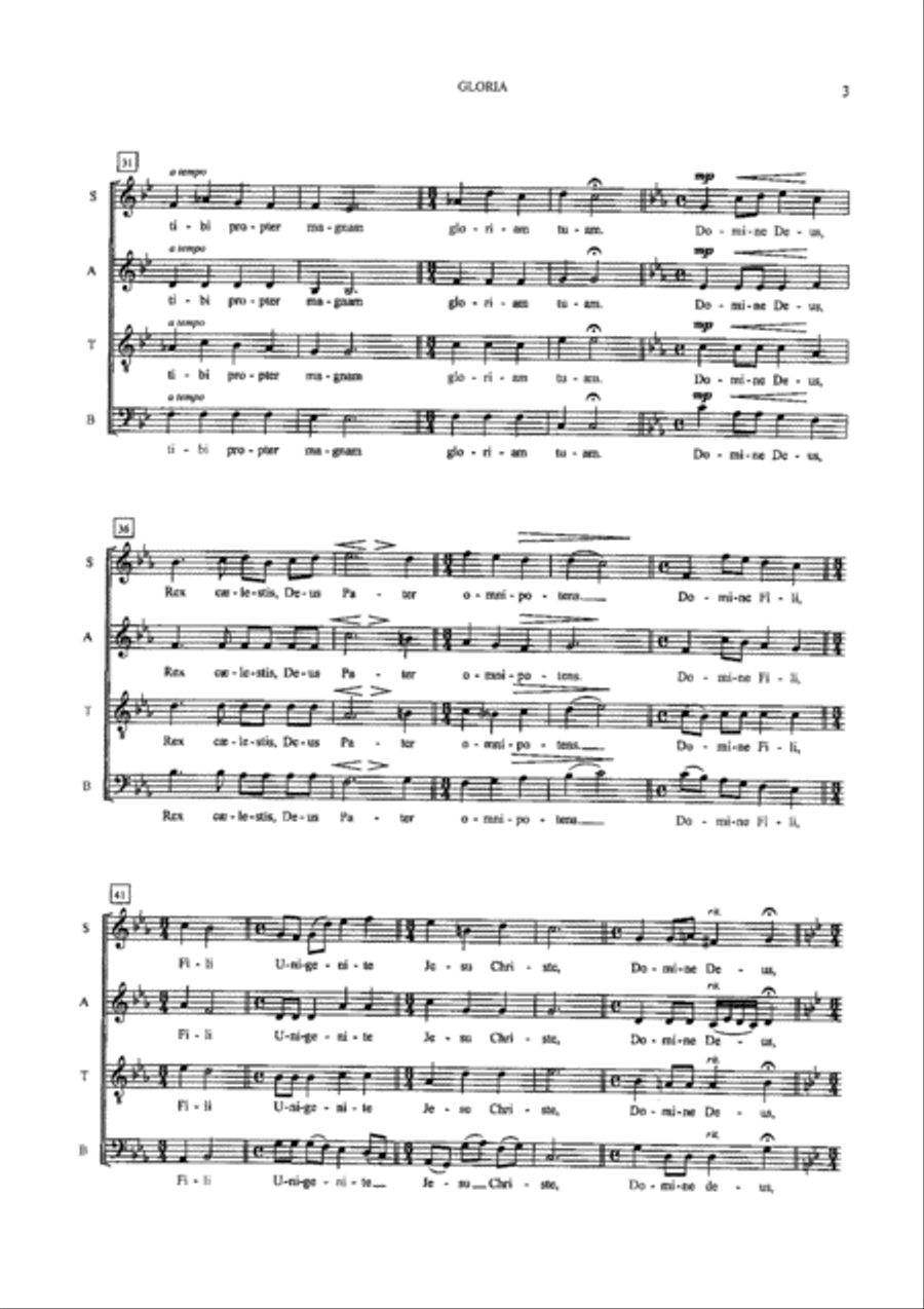 Gloria SG/SL 4-Part scores gallery preview page 3