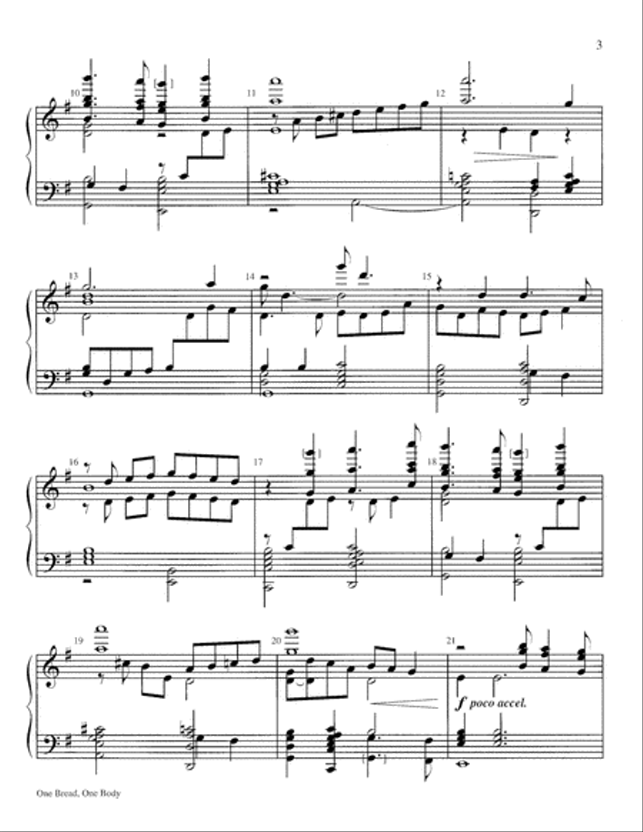 One Bread, One Body One Bread, One Body 5-Octaves scores gallery preview page 3