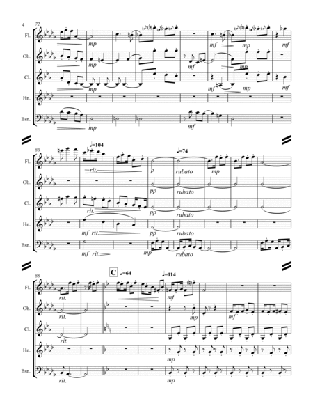 Debussy – Golliwog’s Cakewalk from Children’s Corner (for Woodwind Quintet) image number null