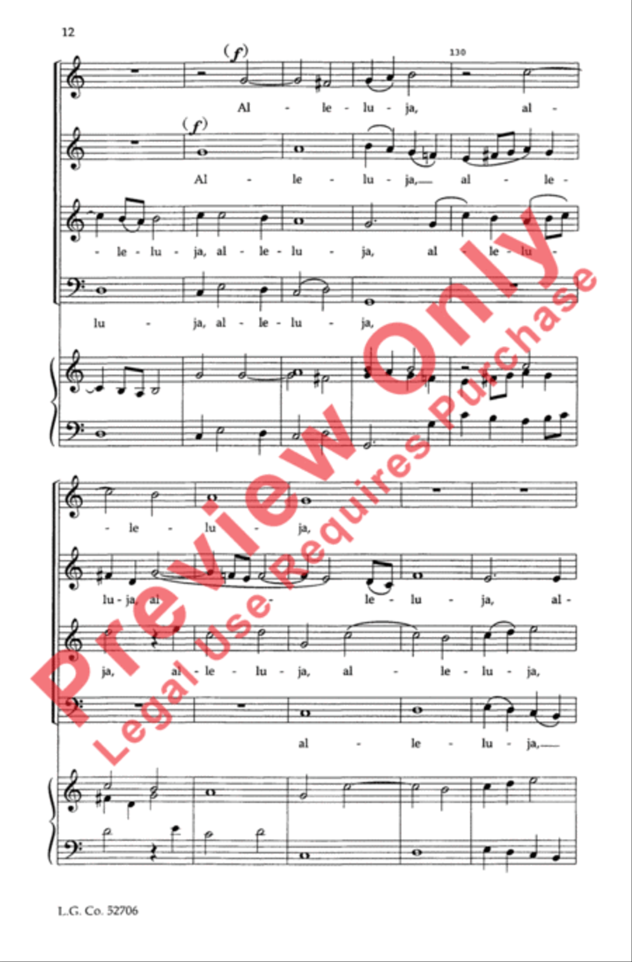 Beata Es Virgo Maria 4-Part scores gallery preview page 12