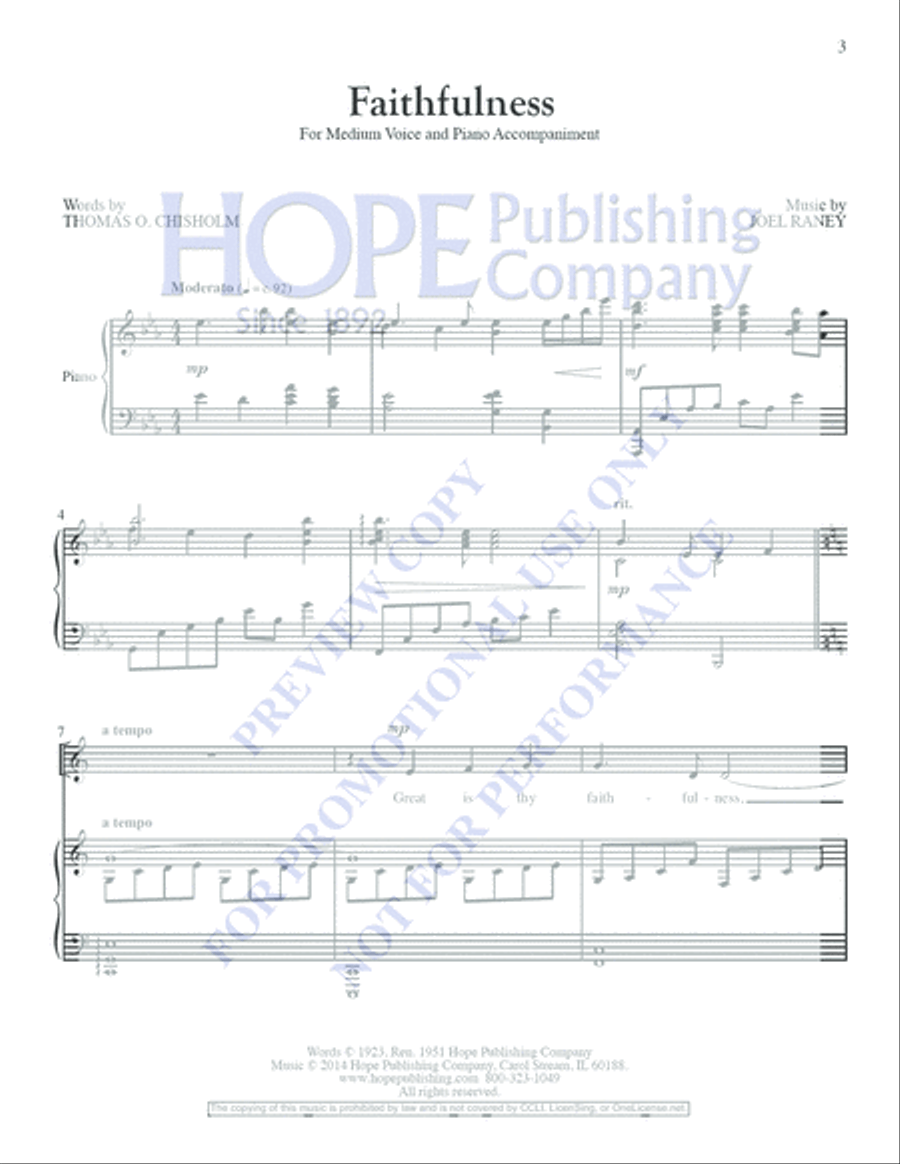 Faithfulness 4-Part scores gallery preview page 3