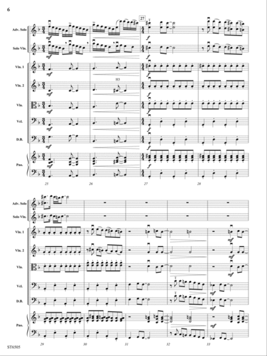 Deliberate Diversions: Score String Orchestra scores gallery preview page 6