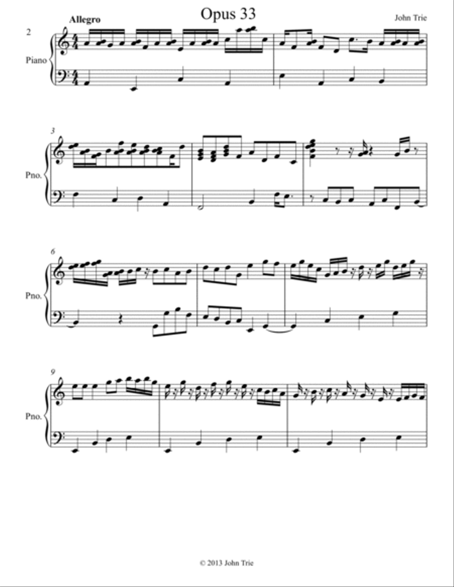 Opus 33 Piano Solo scores gallery preview page 2