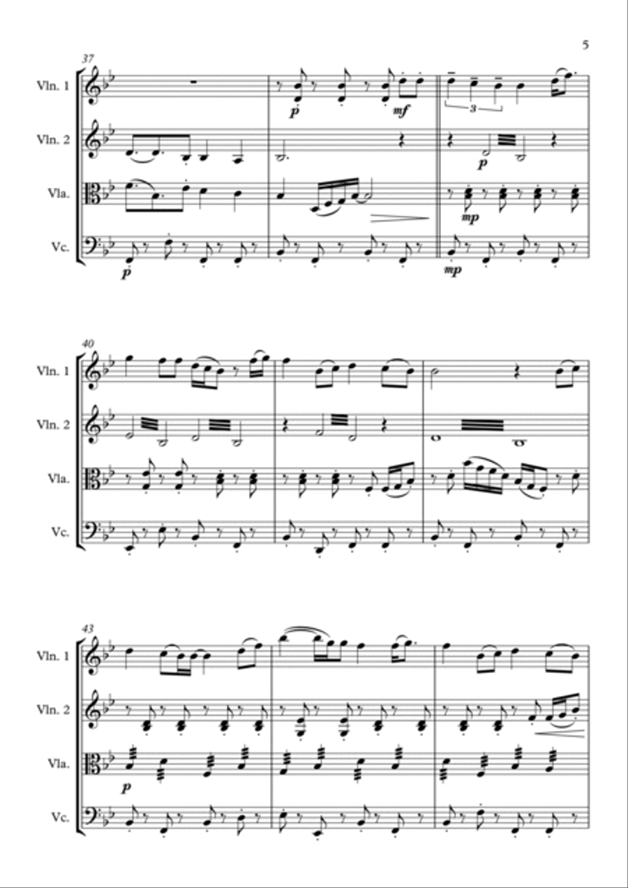 Wildflowers Wildflowers String Quartet scores gallery preview page 5
