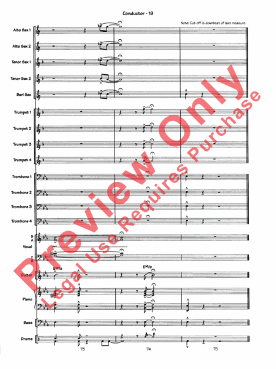 Blue Moon Jazz Ensemble scores gallery preview page 22